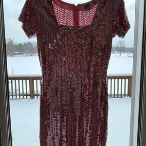 Niteline Sparkling Pink Sequin Mini Dress